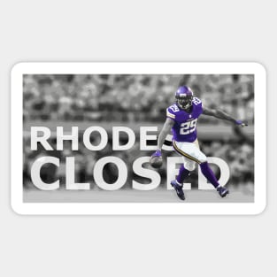 Rhodes Closed (Xavier Rhodes Graphic) Sticker